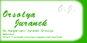 orsolya juranek business card